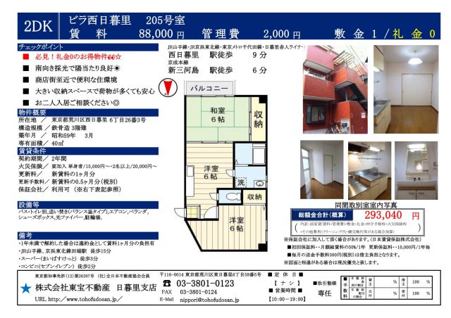 ビラ西日暮里205号室(9下)_01